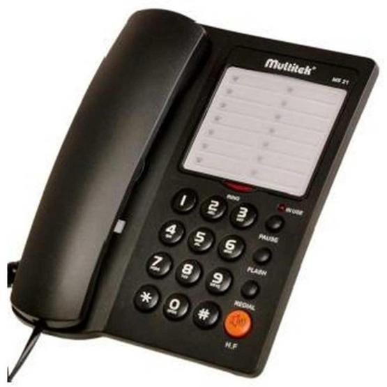Multitek MS21 Siyah Masaüstü Telefon Telefon Fiyatı
