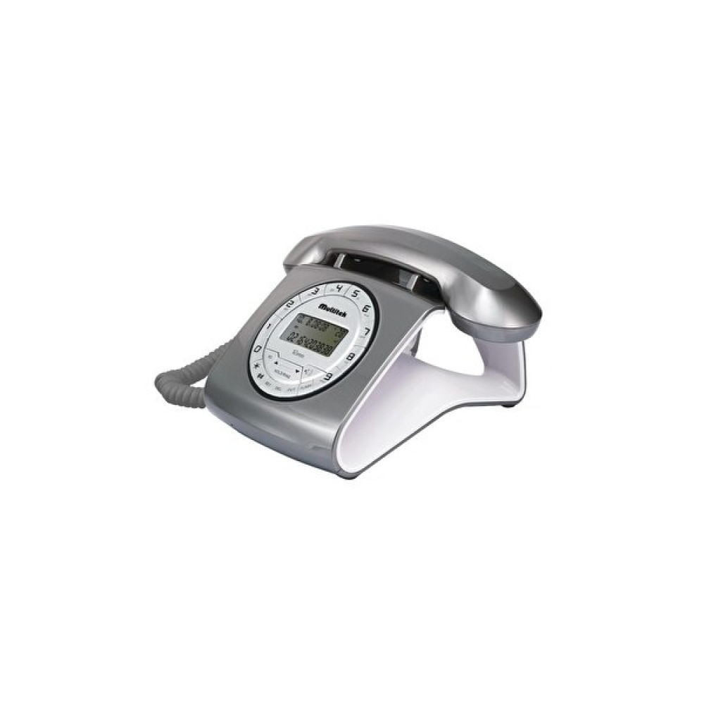 Multi̇tek Retro Özel Tasarımlı Gri Kablolu Masa Telefonu Telsiz Telefon Fiyatı