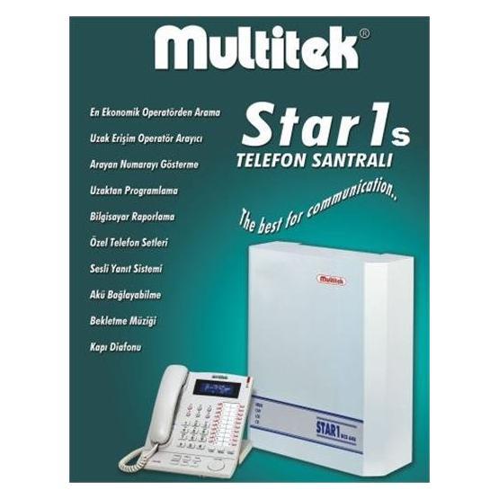 Multitek Star1S 6-Dış 16-Dahili Telefon Santrali