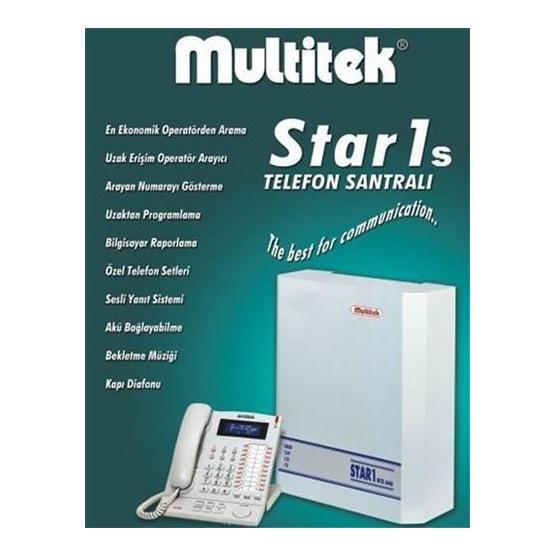 Multitek Star1S 6-Dış 16-Dahili Telefon Santrali