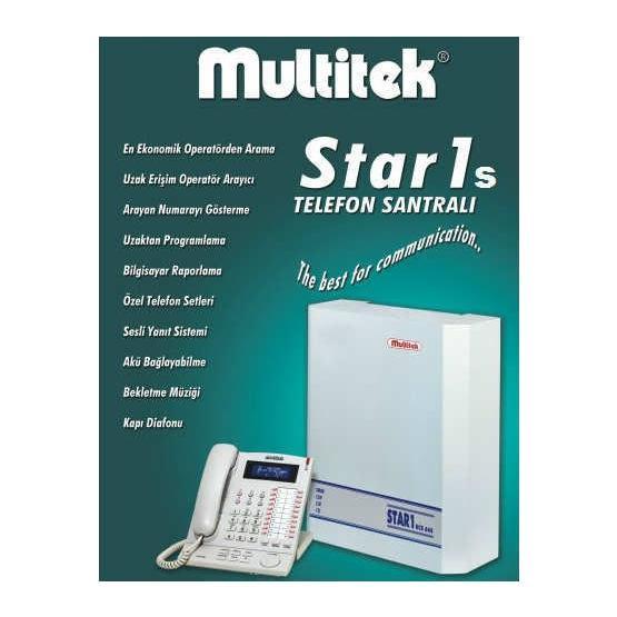Multitek Star1S 6-Dış 16-Dahili Telefon Santrali