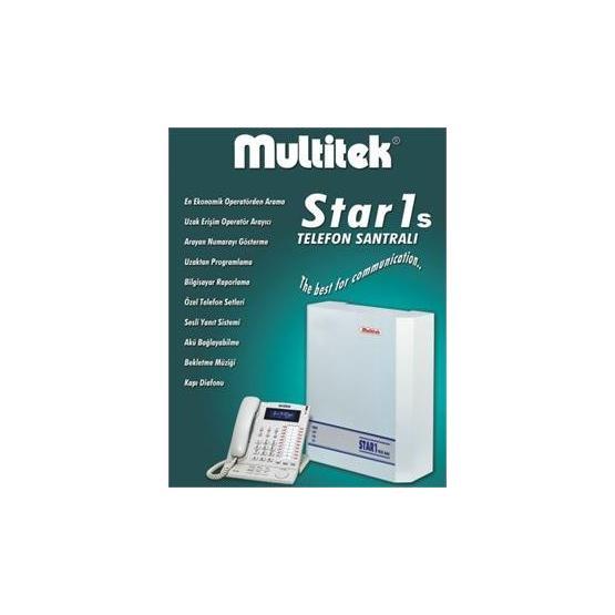 Multitek Star1S 6-Dış 16-Dahili Telefon Santrali