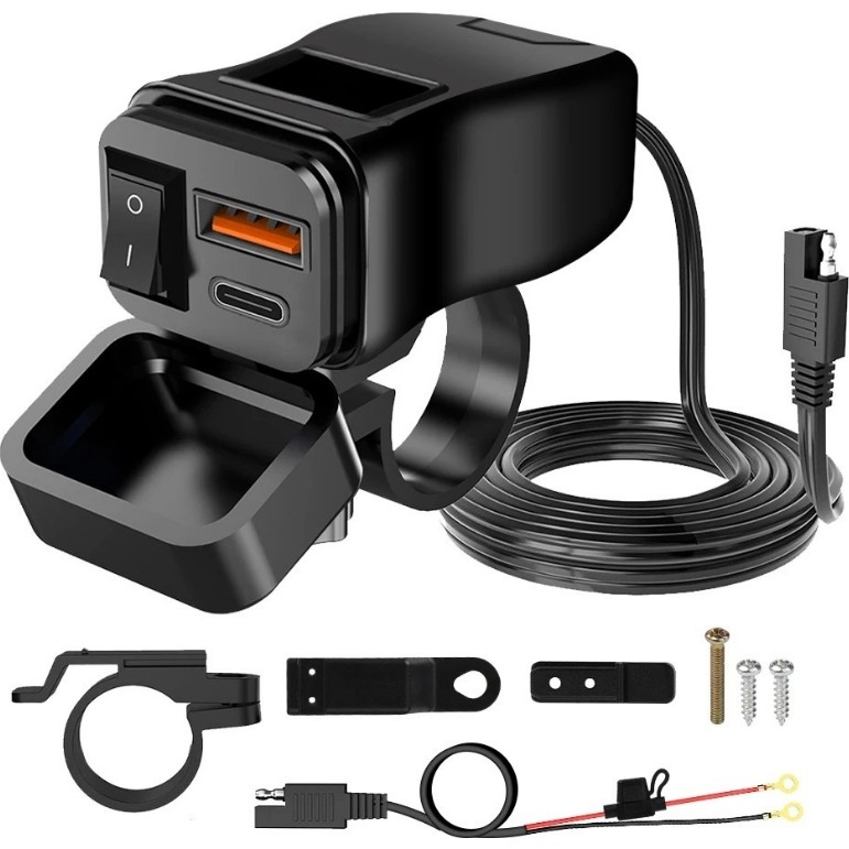 Multizone USB Type-C Hızlı Şarj Soketi Portu Aparatı Su Geçirmez Motosiklet Tekne Karavan Akü Koruma Bilgisayar Çevirici ve Adaptörü Fiyatı
