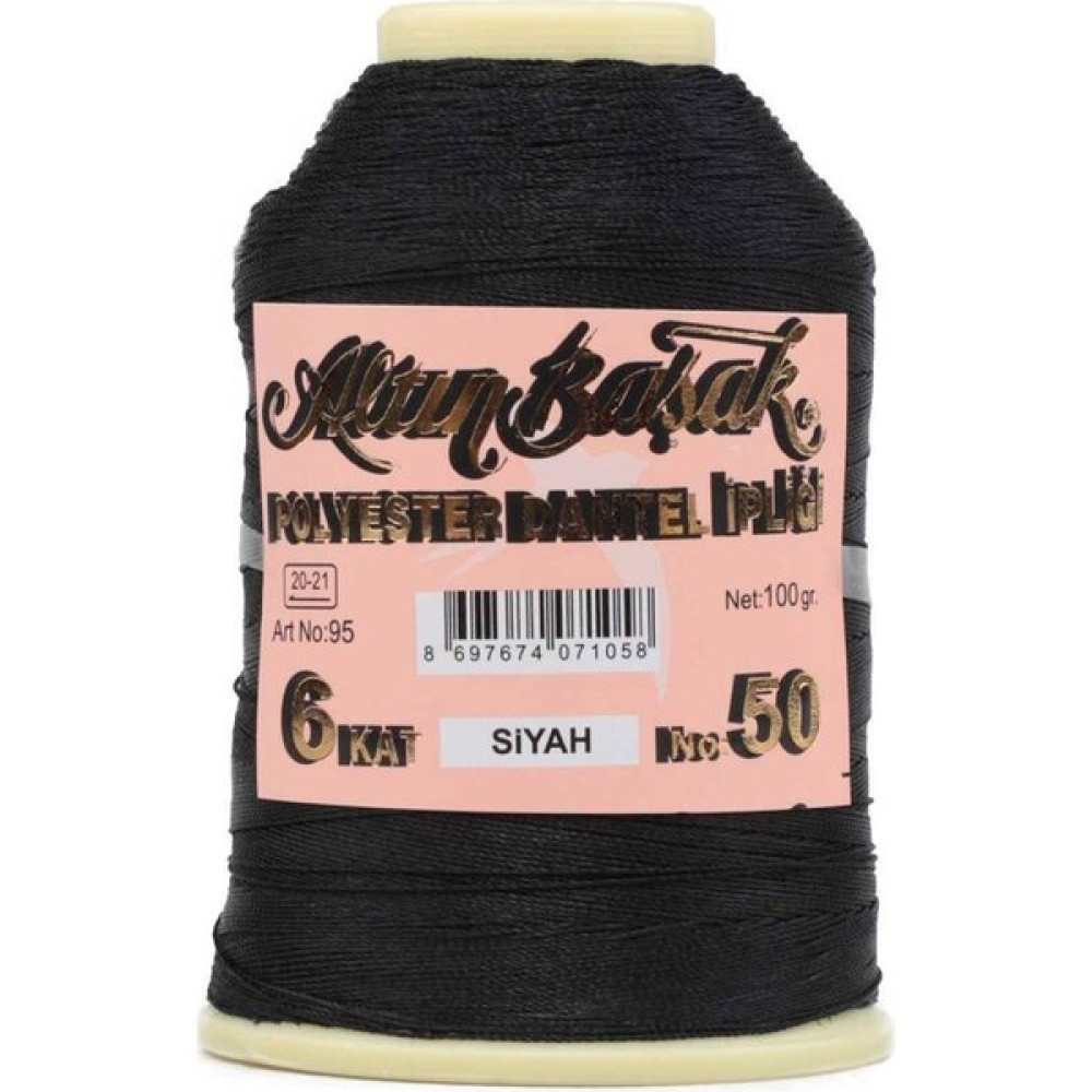 Mulvix Mlvx Altınbaşak Dantel ve Oya Ipi 6 Kat 50 No 100 gr Siyah Blsm Oyun & Hobi Fiyatı