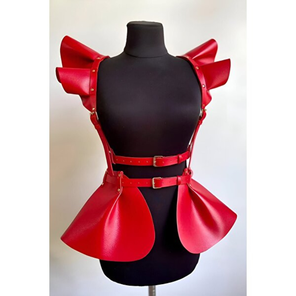 Mulvix Mlvx Deri Elbise Harness, Şık Mini Deri Elbise, Prenses Deri Elbise - 1001 Blsm Etek Fiyatı