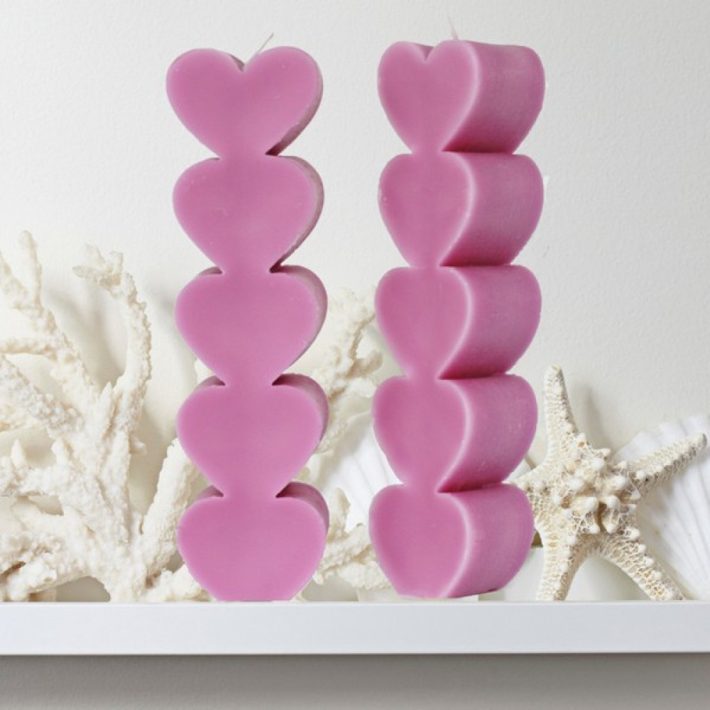 Mumbashop Kalp Şeklinde Kokulu Soya Wax - Pembe - 1 Adet Dekoratif Mum Fiyatı