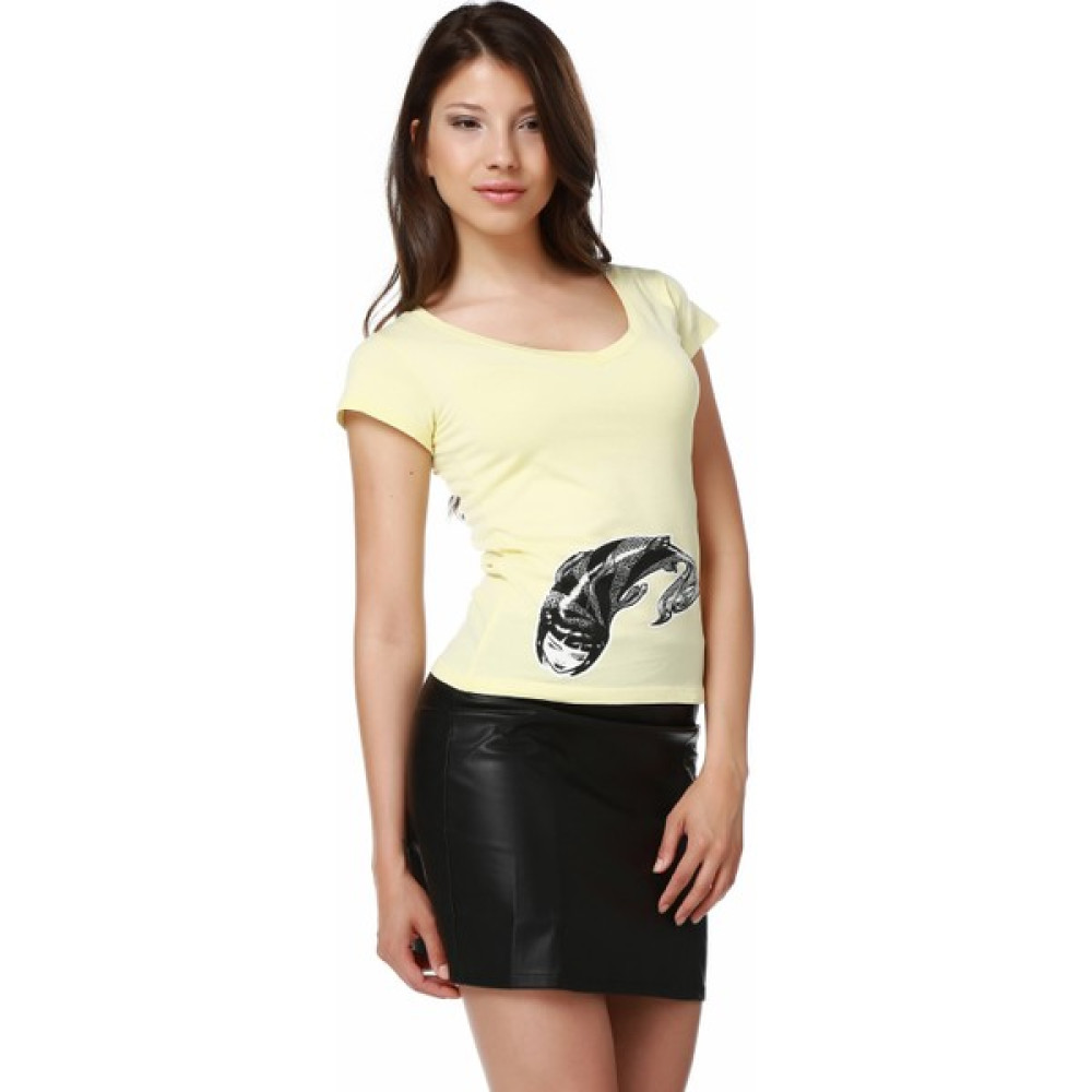 Mumu Nippon Fish - Berrin Simavlıoğlu Kadın T-Shirt Bayan T-shirt Fiyatı