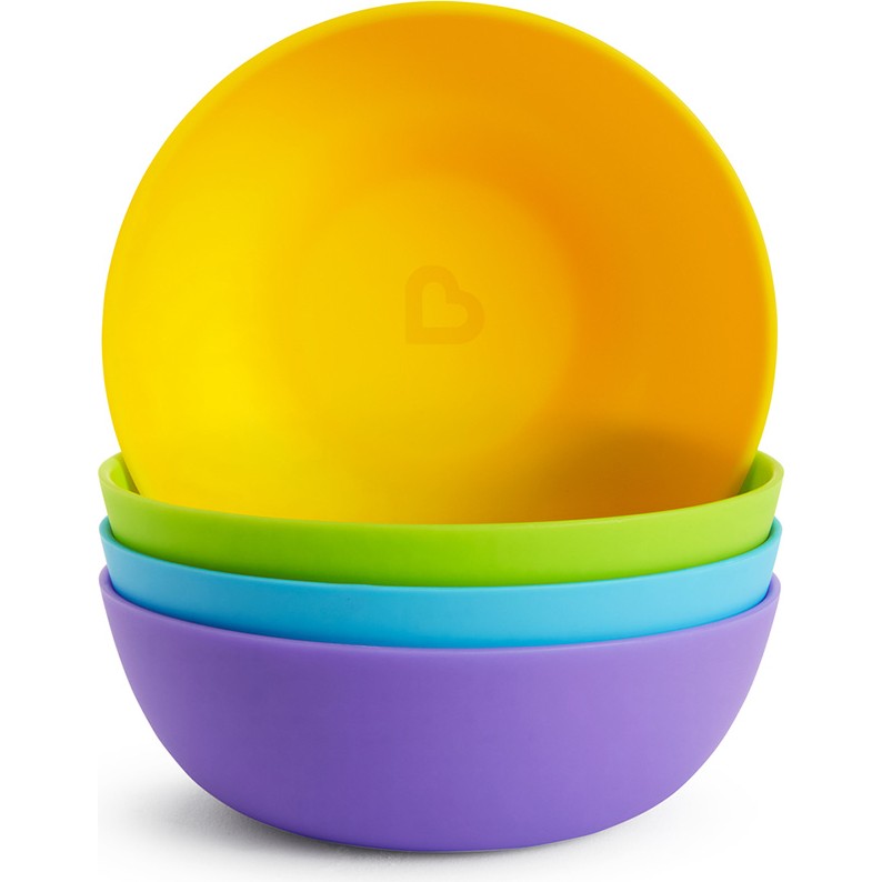 Munchkin Bebek Beslenme Kaseleri | 4 Adet | 6 Ay+ | Renkli | BPA İçermez Mama Seti Fiyatı