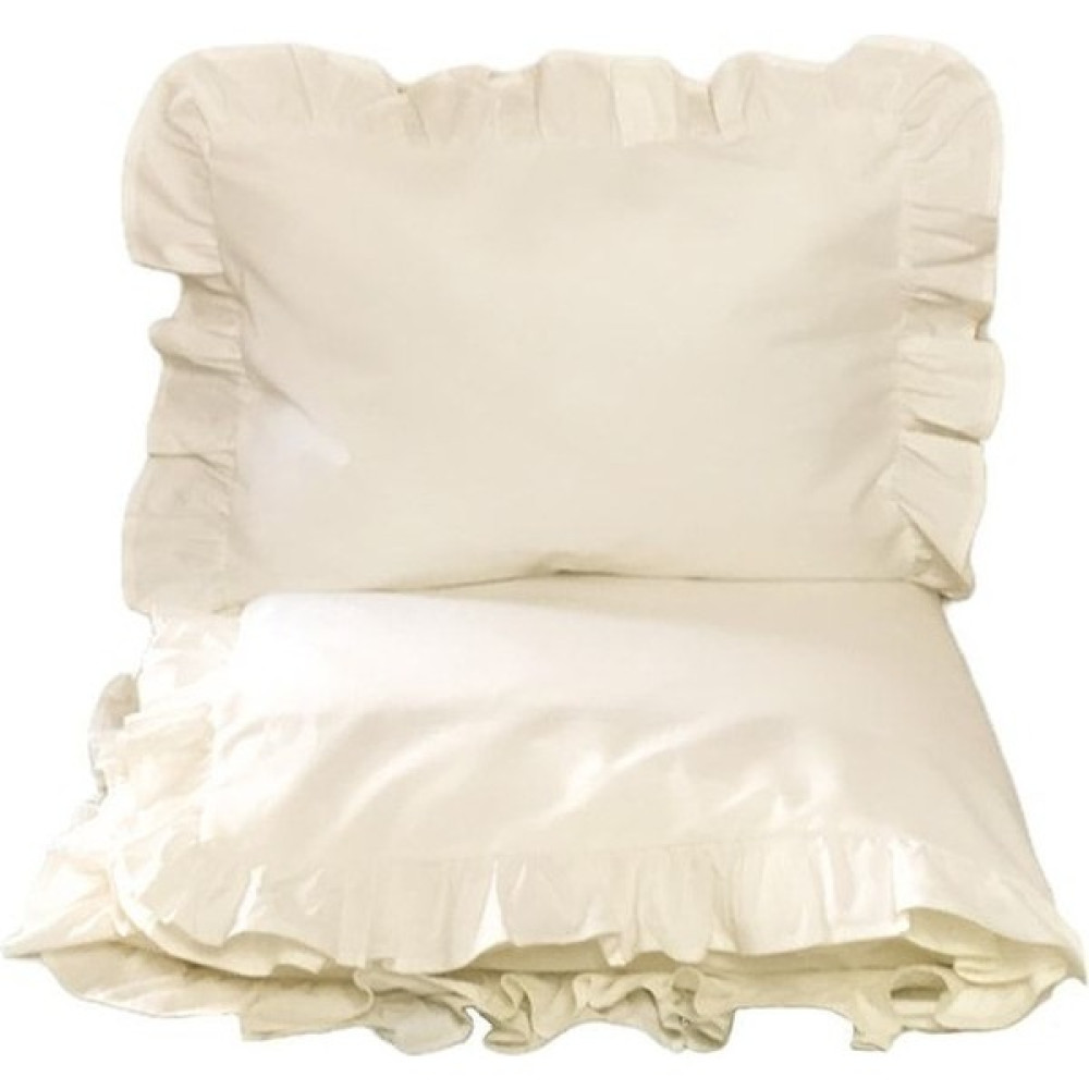 Mundo Lindo Fırfırlı Nevresim Takımı Classic Creme Tek Kişilik - Krem - 160 x 220 cm Nevresim Takımı Fiyatı