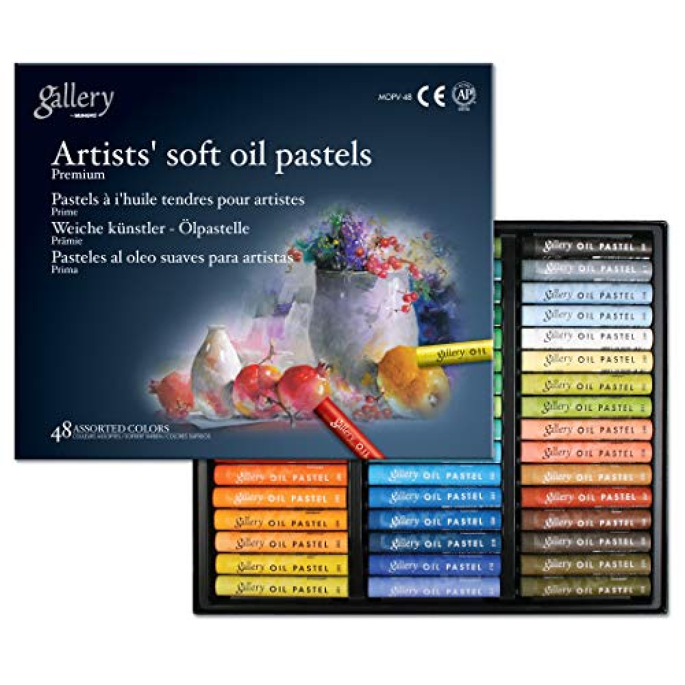 MUNGYO Gallery Artists' Soft Oil Pastels Professional, 48 Assorted Colors, Vibrant and Blendable Pastel Paint Fiyatı