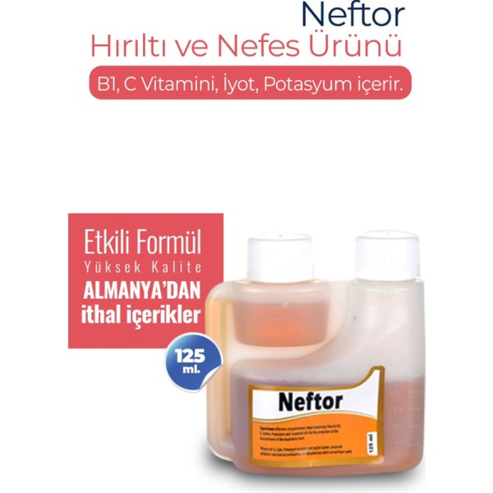 Munich Vet Kuşlar Için Neftor Hırıltı ve Nefes Ürünü 125 ml Oto Boyaları Fiyatı