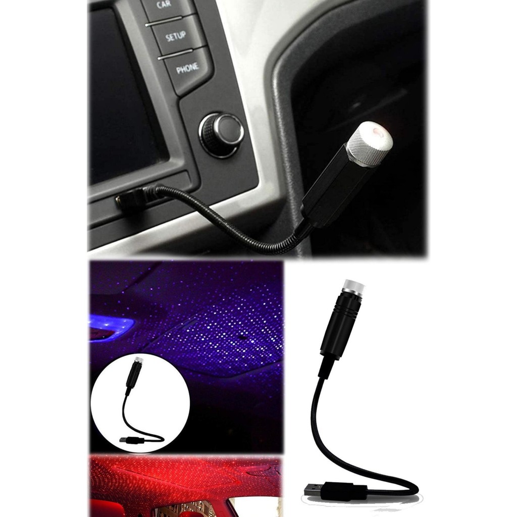 Munico Mavi Araba Içi Tavan Ayak Altı Akrobat USB Projektör Işıklı Aydınlatma Lazer LED Tavan Aydınlatma Projeksiyon Fiyatı