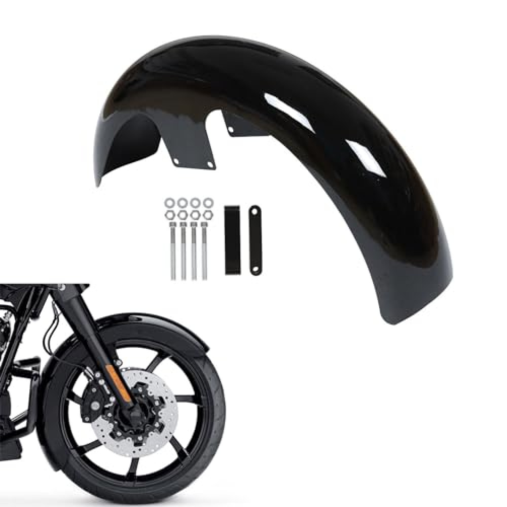munirater 21inch Wrap Front Mudguard Width 5.51in Replacement for Touring Road Street Glide Baggers Road King FLT FLHT FLHR FLHX