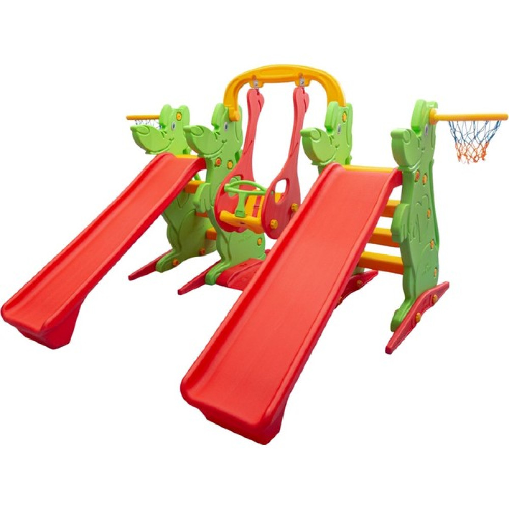 Mupark 2 Kaydırak 1 Salıncak Set - Çocuk Oyun Parkı - Çocuk Salıncak - Çocuk Kaydırak- Anaokulu - Kreş - Yeşil Açık Hava, Deniz ve Spor Oyuncakları Fiyatı
