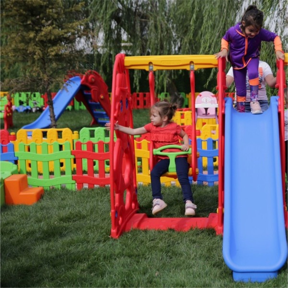 Mupark Kaydırak Salıncak Set - Çocuk Oyun Parkı - Çocuk Salıncak - Çocuk Kaydırak - Anaokulu - Kreş - Kırmızı Model Açık Hava, Deniz ve Spor Oyuncakları Fiyatı