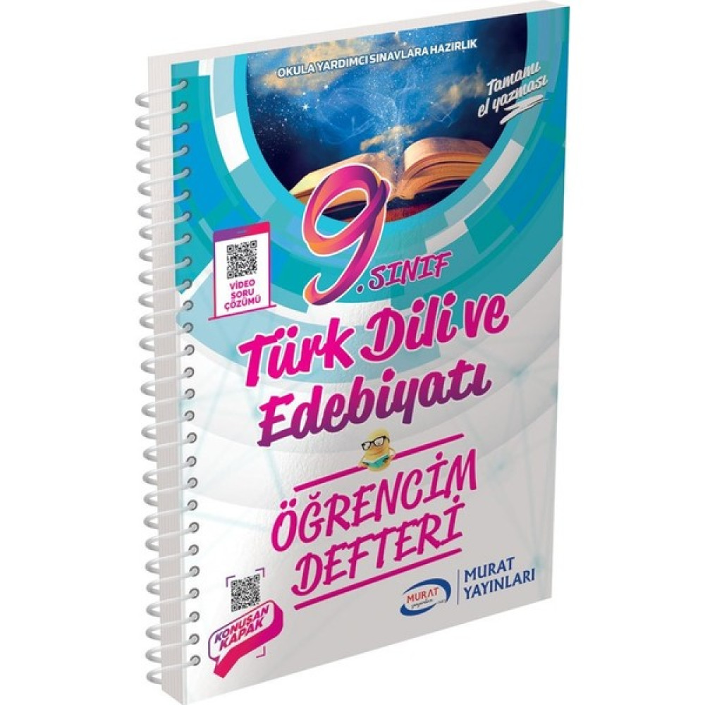 Murat 9. Sınıf Türk Dili ve Edebiyatı Öğrencim Defteri Kaynak Kitapları Fiyatı