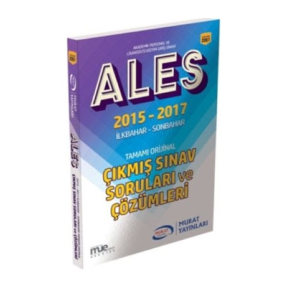 Murat Ales 2015-2017 İlkbahar -Son Bahar Tamamı Orijinal Çıkmış Sınav Soruları Ve Çözümleri ALES Fiyatı