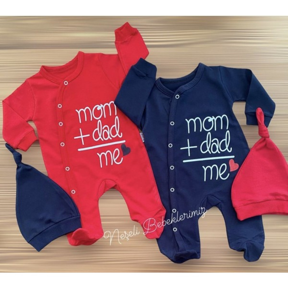 Murat Baby I Love Mum ve Dad Tulumlar Bebek Tulumu Fiyatı