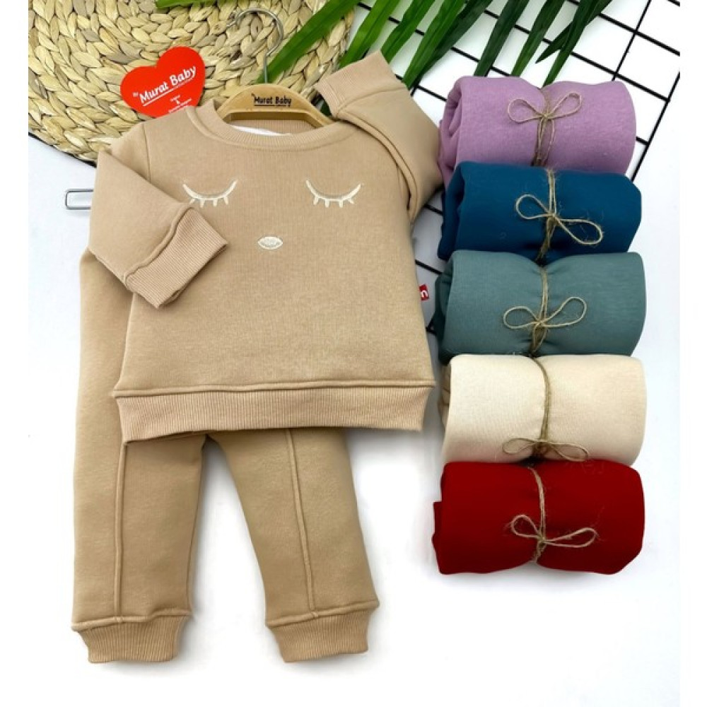 Murat Baby Unisex Bebek Kapalı Göz Işlemeli 3 Ip Kalın Takım Erkek Çocuk Giyim Takımı Fiyatı