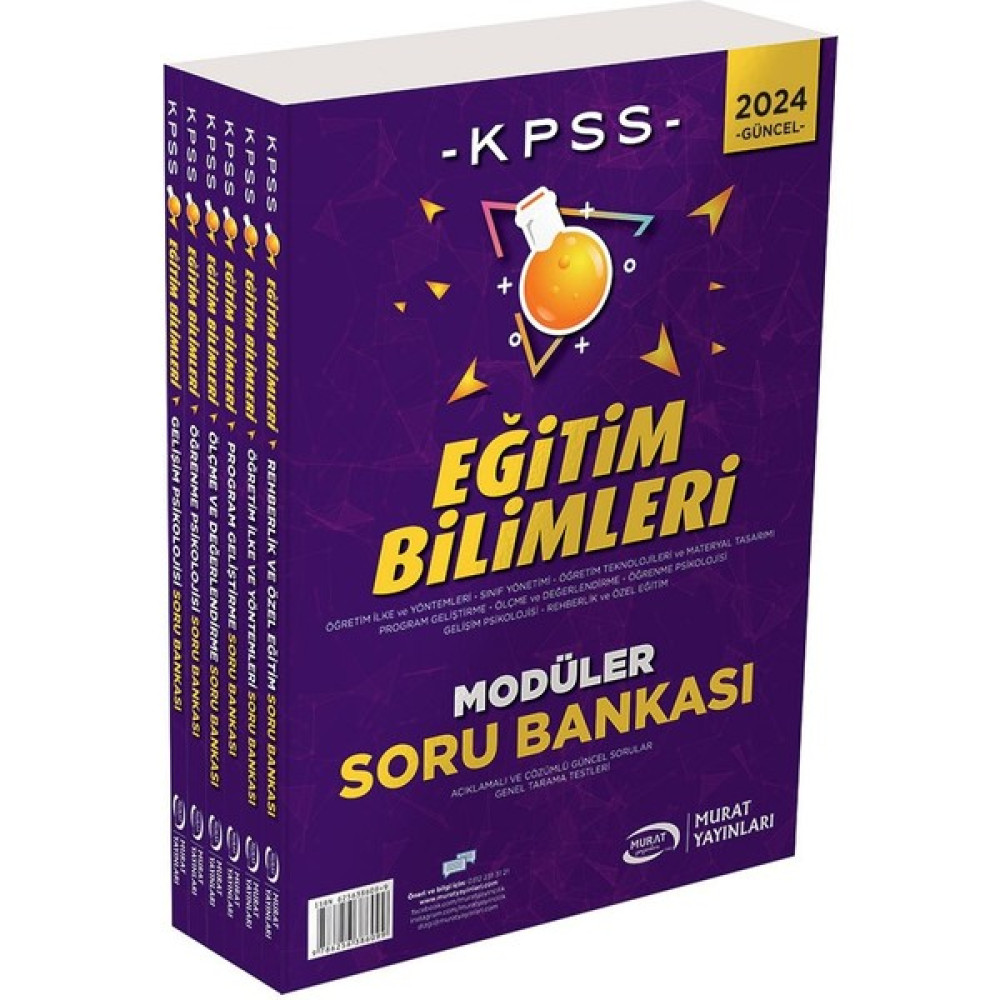 Murat Yayınları Modüler Set Eğitim Bilimleri Soru Bankası Kaynak Kitapları Fiyatı