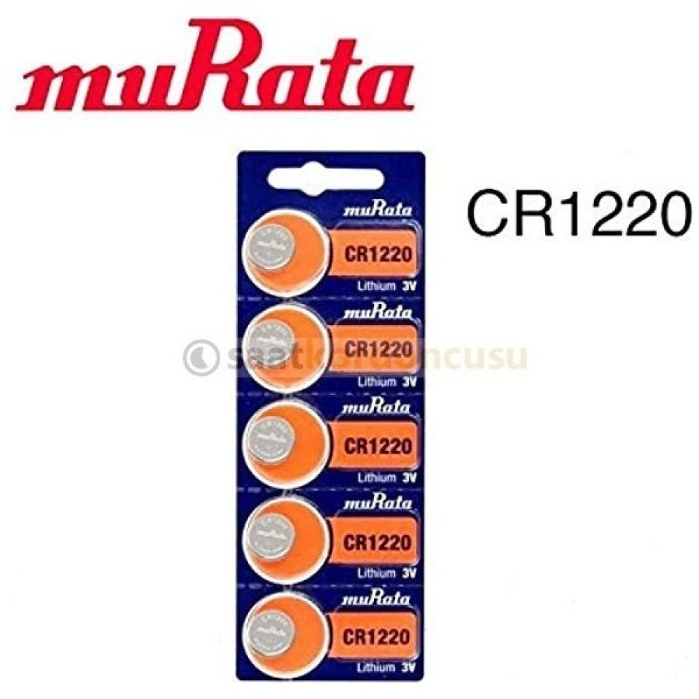 Murata CR1220 5 Adet Saat ve Cihaz Için Orjinal Pil Şarj Cihazları & Kitler Fiyatı