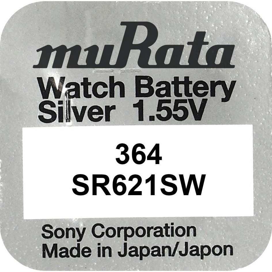 Murata SR621SW 364 Orjinal Japon Kol Saati Pili 1 Adet 24AMTP Pil Tipi Güçlü Performans - Bal Rengi - Siyah Kol Saatleri Fiyatı