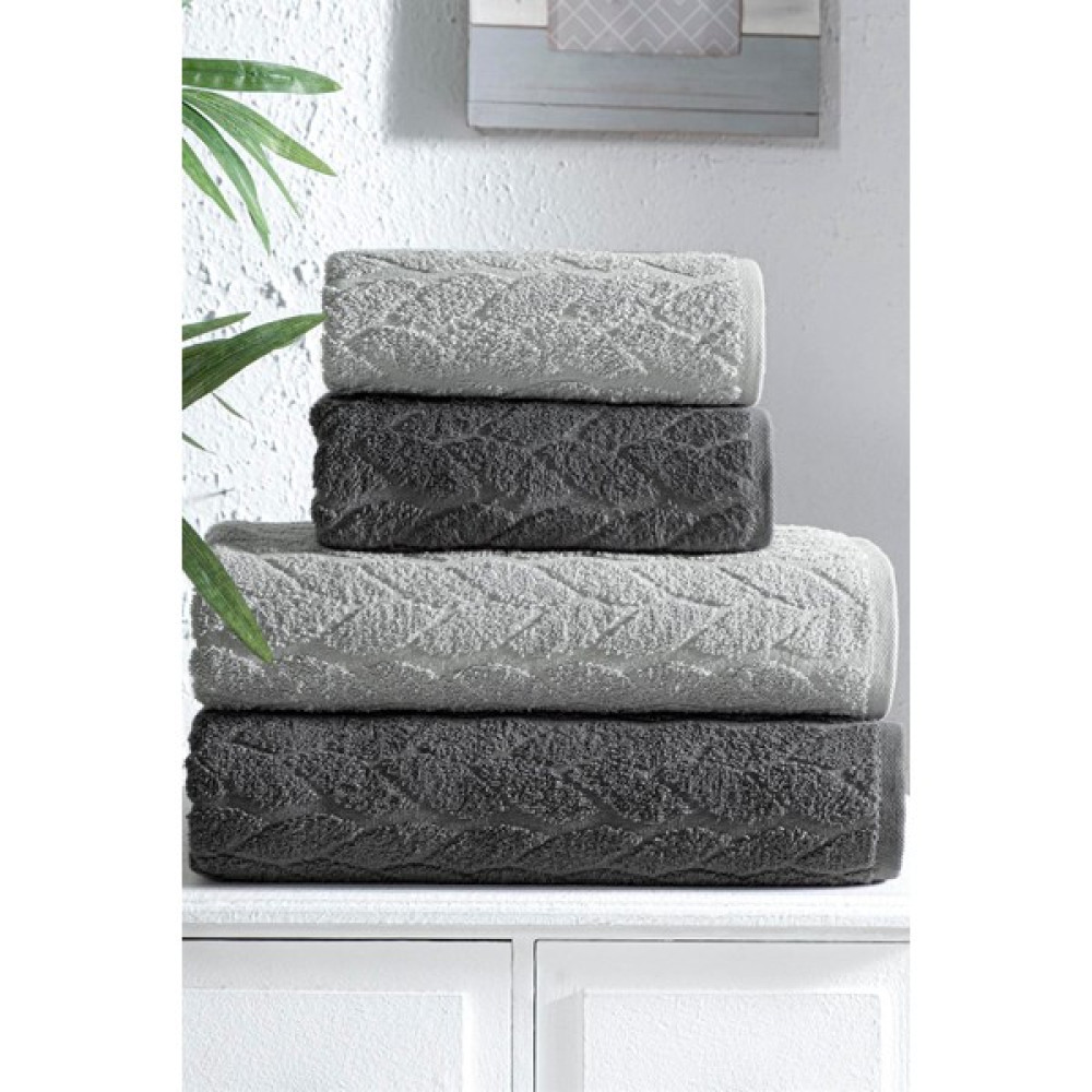 Mürdüm Home 4'lü Banyo Havlu Seti Hamam Takımı 100% Pamuk - Beyaz - 50 x 90 cm El / Yüz Havlusu Fiyatı