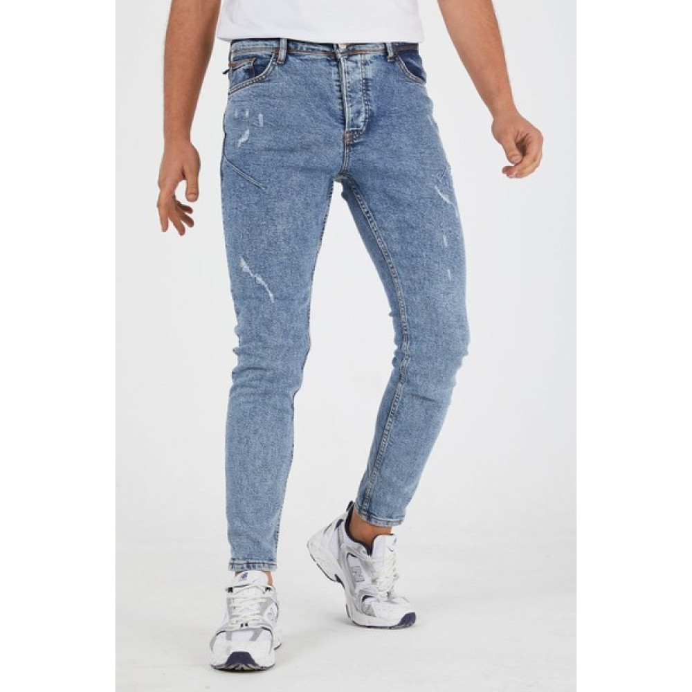 Murratto Erkek Slim Fit Likralı Yırtık Açık Kar Yıkama Kot Pantolon Erkek Jeans / Kot Pantolon Fiyatı