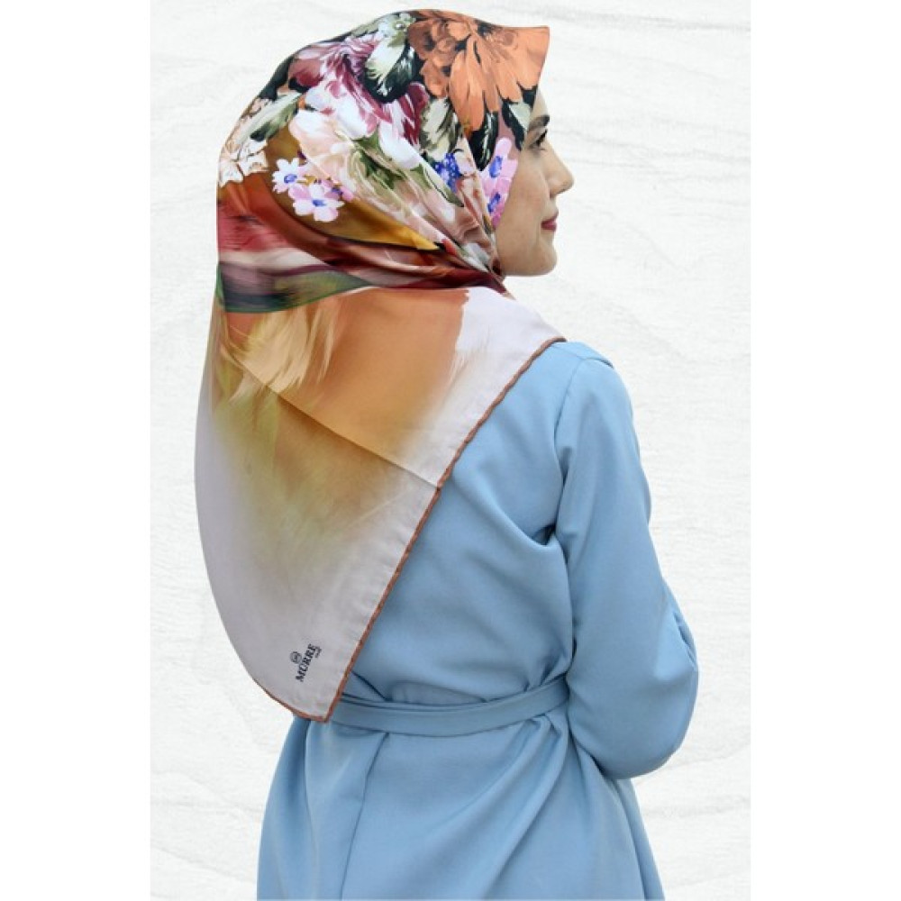 Mürre Desenli Twill Eşarp ELTE1003-6 Eşarp Fiyatı