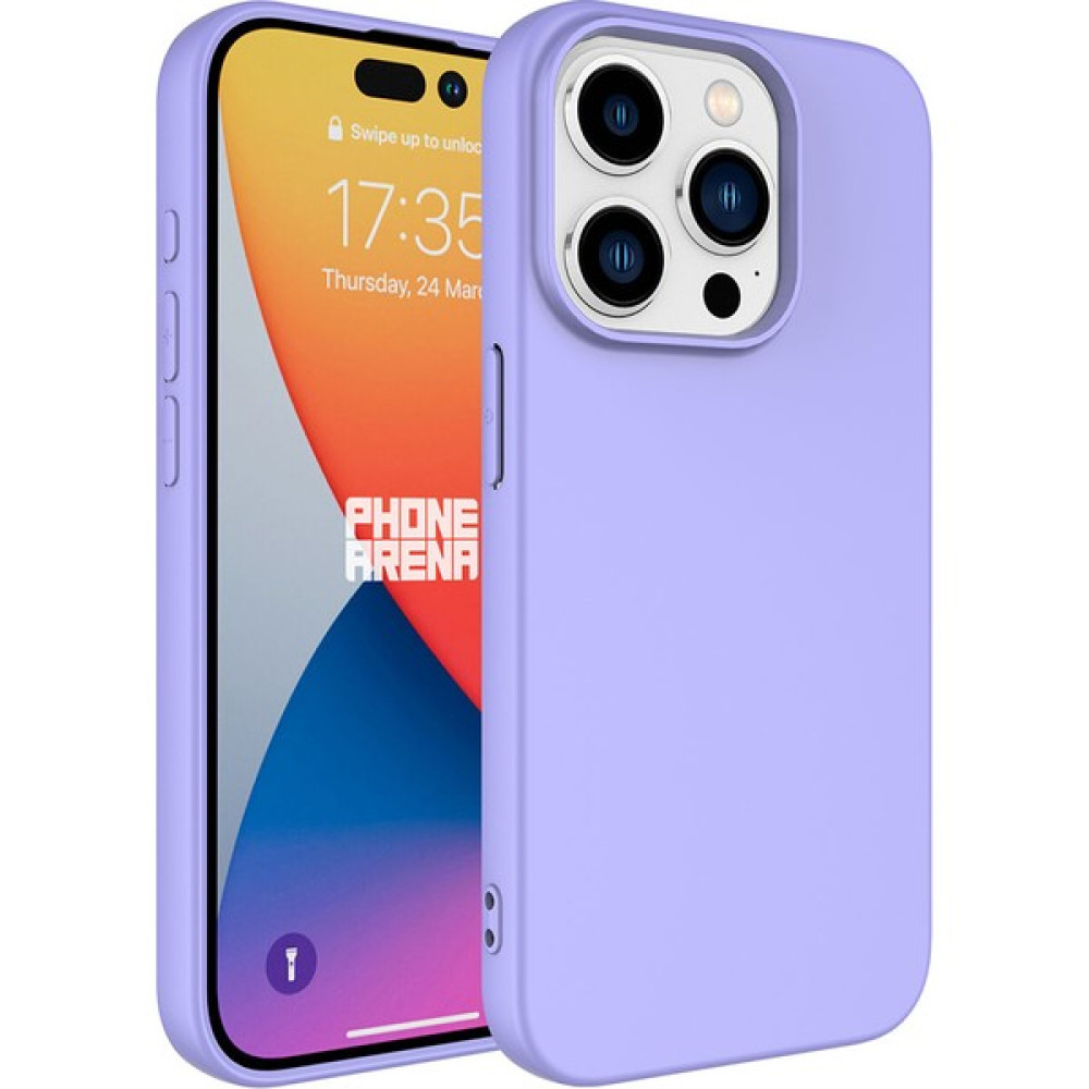 Musal Apple iPhone 15 Pro Max Kılıf Lansman Tasarım Içi Kadife Lüx Silikon - Lila Cep Telefonu Kılıfı Fiyatı