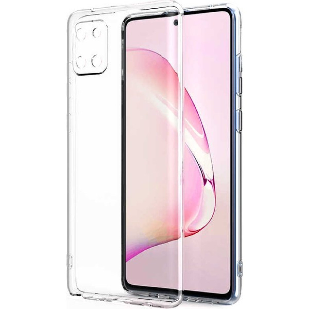 Musal Galaxy A81 (Note 10 Lite) Kılıf Ince ve Esnek Şeffaf Süper Silikon Cep Telefonu Kılıfı Fiyatı