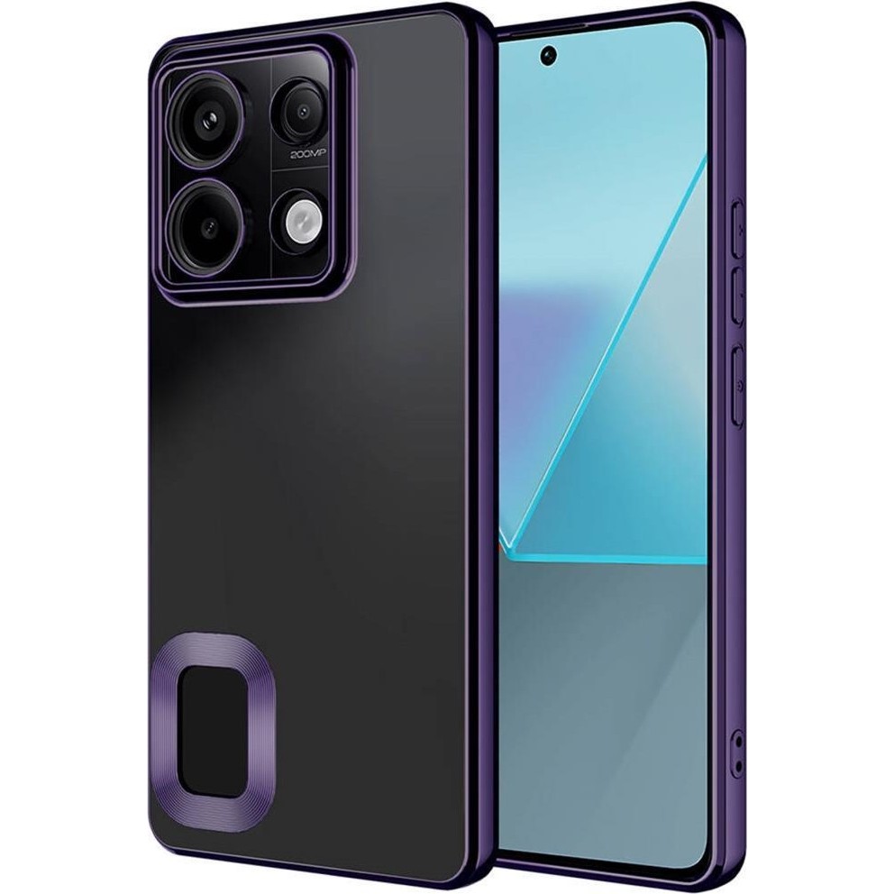 Musal Xiaomi Redmi Note 13 Pro 5g Kılıf Köşeleri Renkli Şeffaf Kamera Korumalı Silikon Luxury Kapak - Mor Cep Telefonu Kılıfı Fiyatı