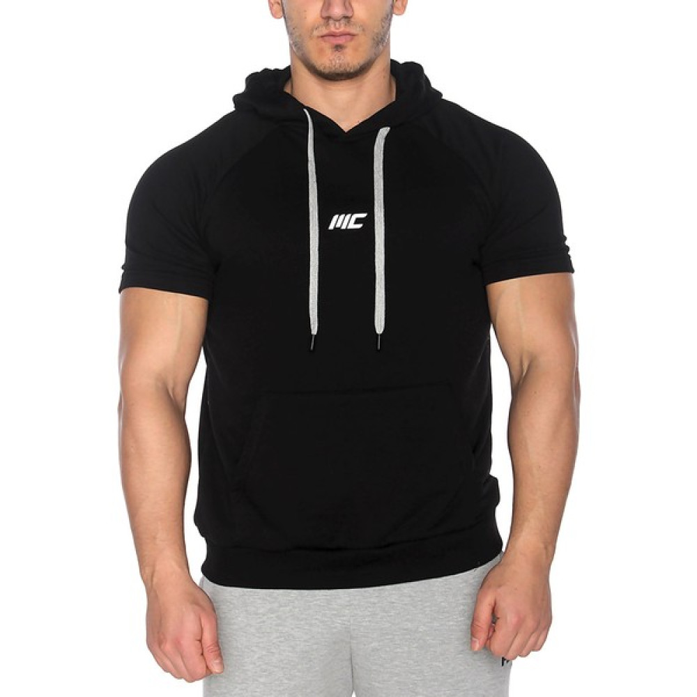 Muscle Cloth Musclecloth Pro Kapüşonlu Kısa Kollu Sweatshirt Siyah T-Shirt & Sweatshirt (Outdoor) Fiyatı