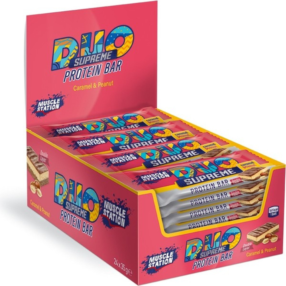 Muscle Station Duo Supreme Protein Bar 24 x 35GR Caramel&peanut - 35 gr Oto Boyaları Fiyatı