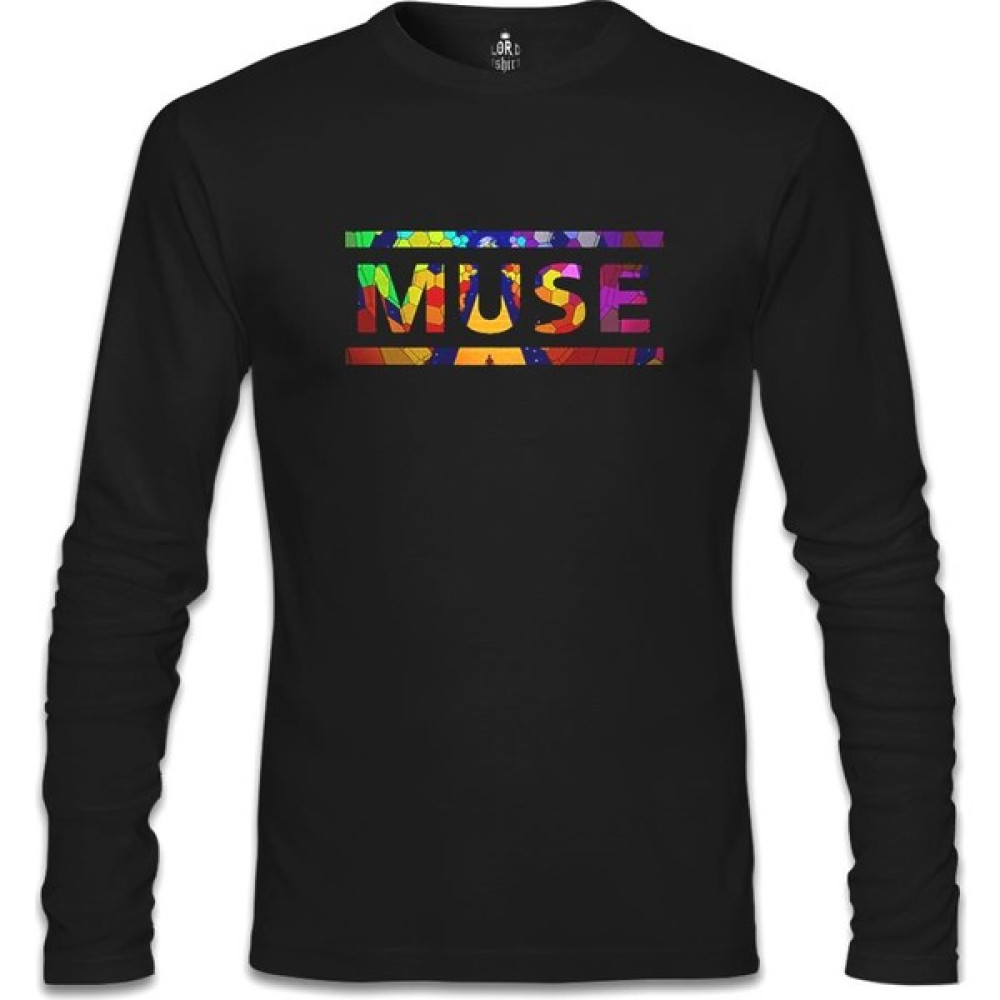 Muse - Cover Logo Siyah Erkek Sweatshirt Erkek Sweatshirt Fiyatı