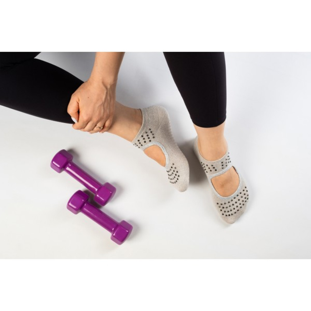 Muse Of Socks M'gems Gri pilates ve yoga çorabı Çorap (Outdoor) Fiyatı