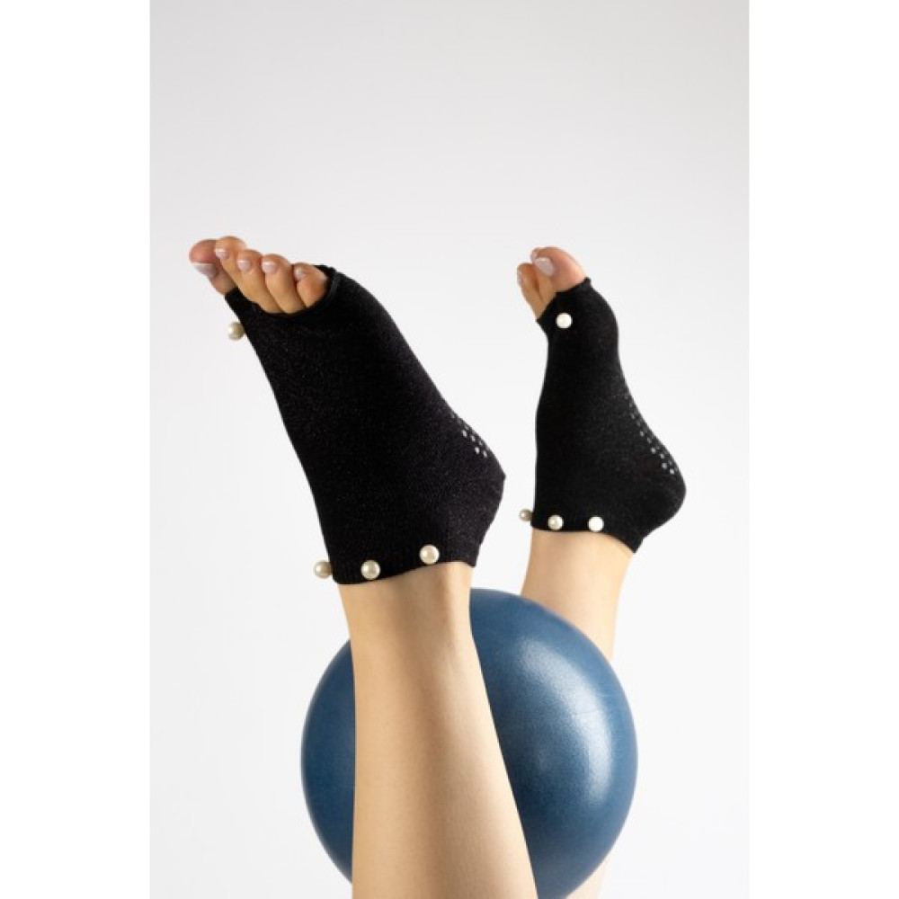 Muse Of Socks M'pearls Beyaz pilates ve yoga çorabı Çorap (Outdoor) Fiyatı