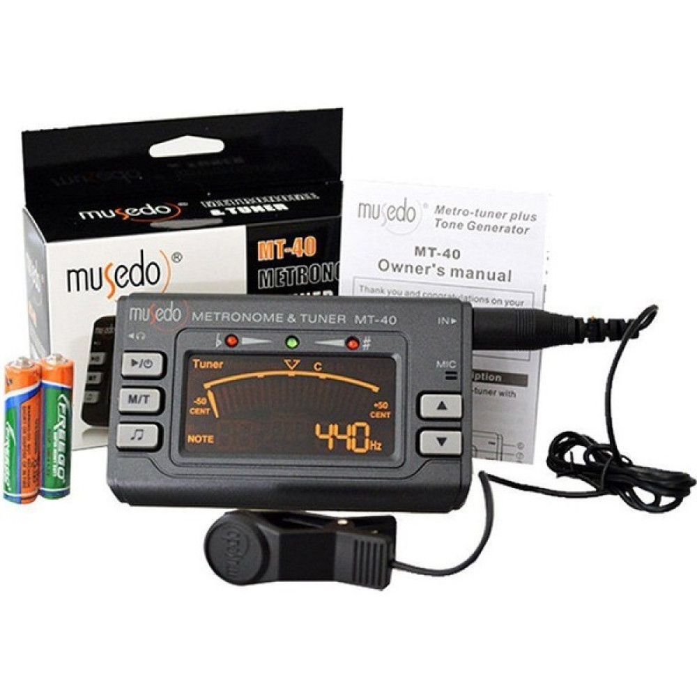 Musedo Mt-40 Kromatik Akort Aleti ve Metronom Tuner MT40 Müzik Aleti Aksesuarları Fiyatı