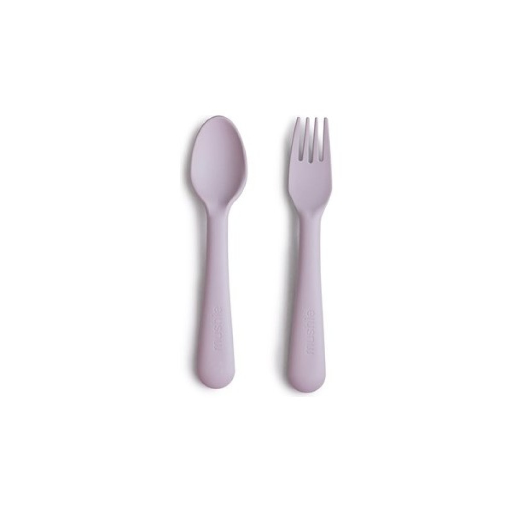 Mushie Çatal Kaşık Seti - Soft Lilac - Lila Çatal / Kaşık / Bıçak Takımları Fiyatı