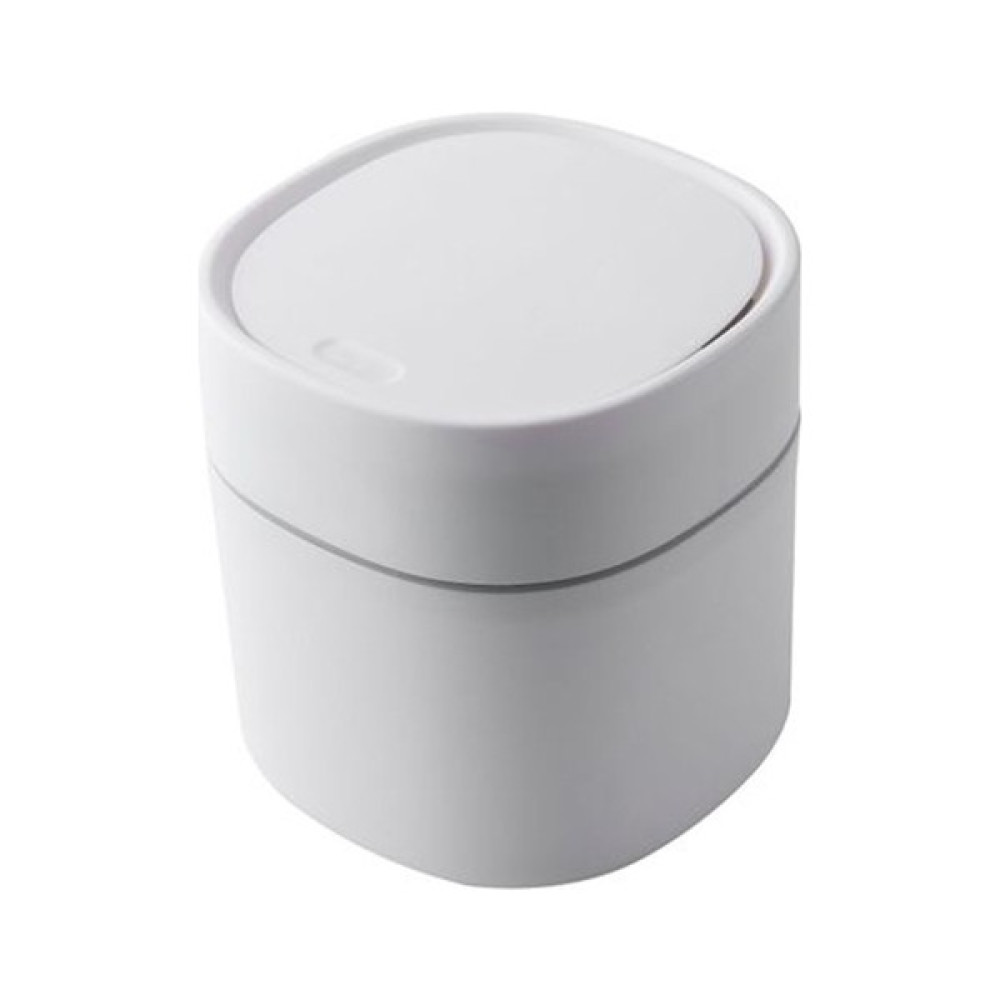 Mushroom Ev Mini Masaüstü Çöp Kapağı Kapalı Enkaz Depolama Silindir Kutusu Itme Tipi (Yurt Dışından) - Beyaz - 13x14cm Çöp Kovaları Fiyatı