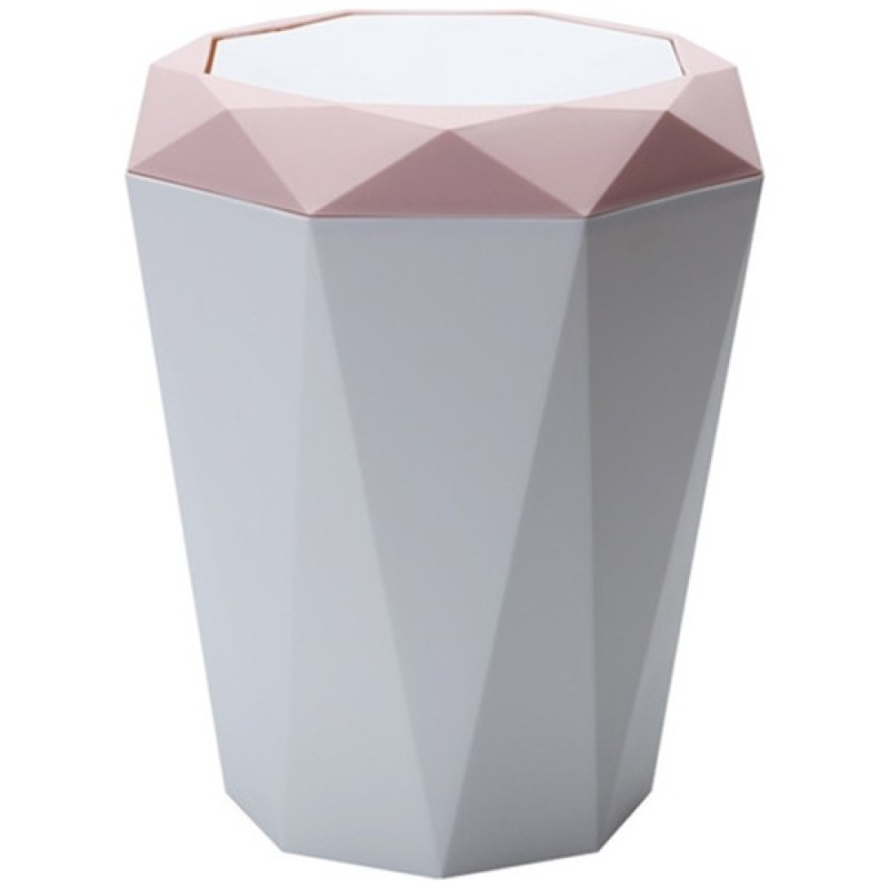 Mushroom Oturma Odası Masaüstü Mini Çöp Kutusu Elmas Kapak Çöp Kutusu (Yurt Dışından) - Pembe - 28.6x25cm Çöp Kovaları Fiyatı