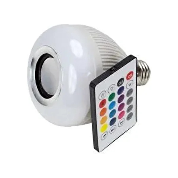 Music Bulb Bluetooth Hoparlör Akıllı LED Ampul Lamba - Beyaz Bluetooth Hoparlör Fiyatı