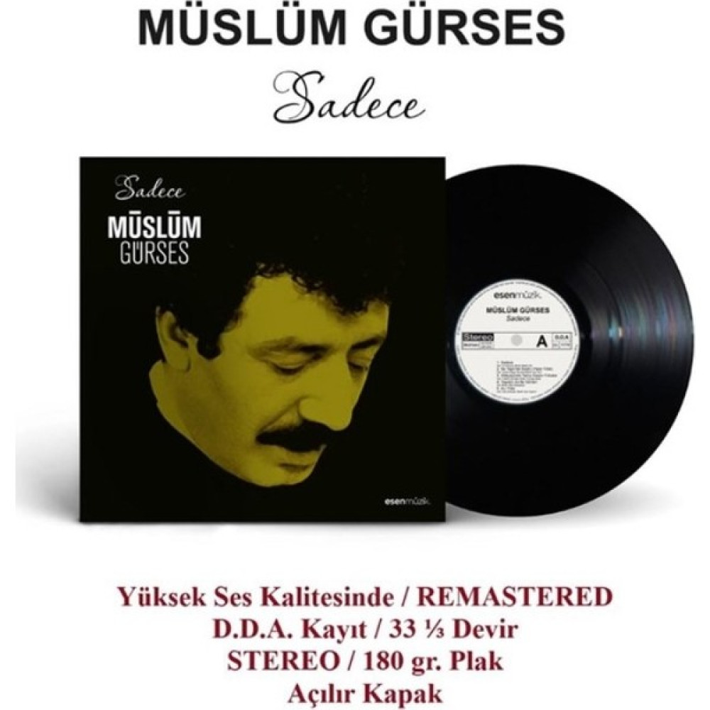 Müslüm Gürses - Sadece (Plak) Pikap & Aksesuarları Fiyatı