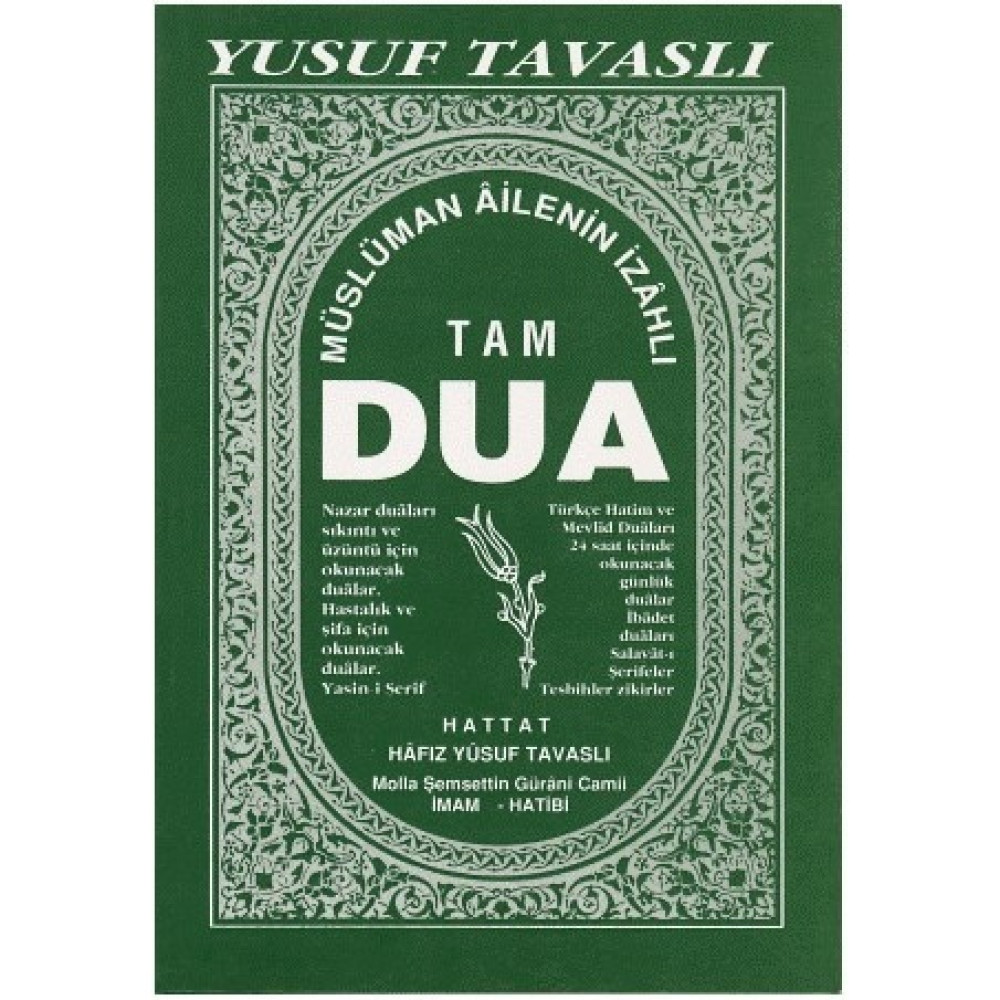 Müslüman Ailenin Izahlı Tam Dua Kitabı -Yusuf Tavaslı Din Kitapları Fiyatı