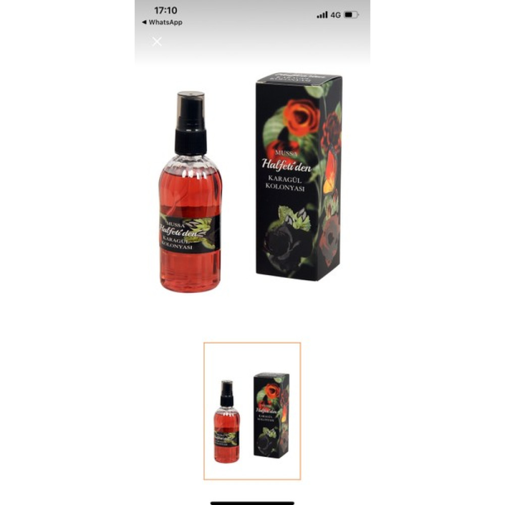 Mussa Halfetiden Karagül Sprey Kolonya - 100 ml Kolonya & Gülsuyu Fiyatı