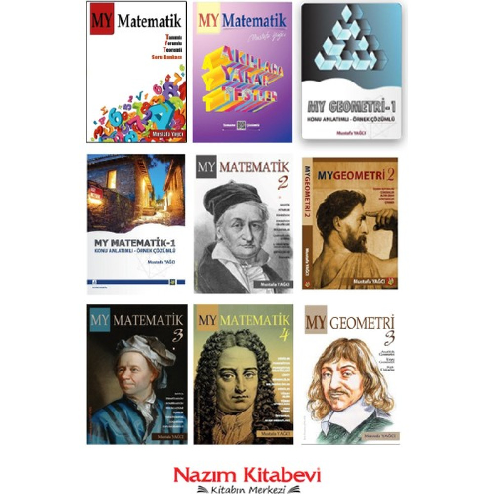 Mustafa Yağcı Tüm Kitapları Seti 9 Kitap Matematik ve Geometri Kitapları Tamamı Yeni Temel Yeterlilik Testi (TYT) Fiyatı