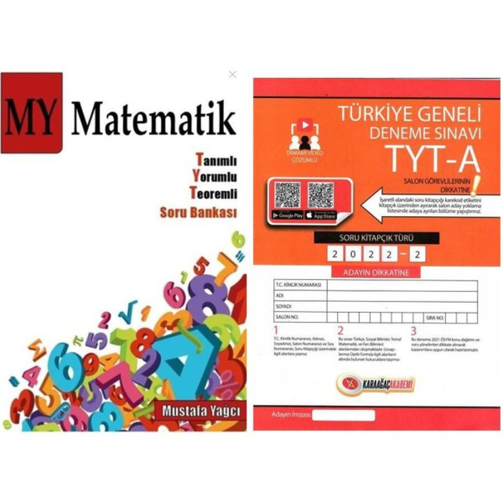 Mustafa Yağcı TYT Matematik Soru Bankası ve Cevap Anahtarlı TYT Deneme Karaağaç Temel Yeterlilik Testi (TYT) Fiyatı