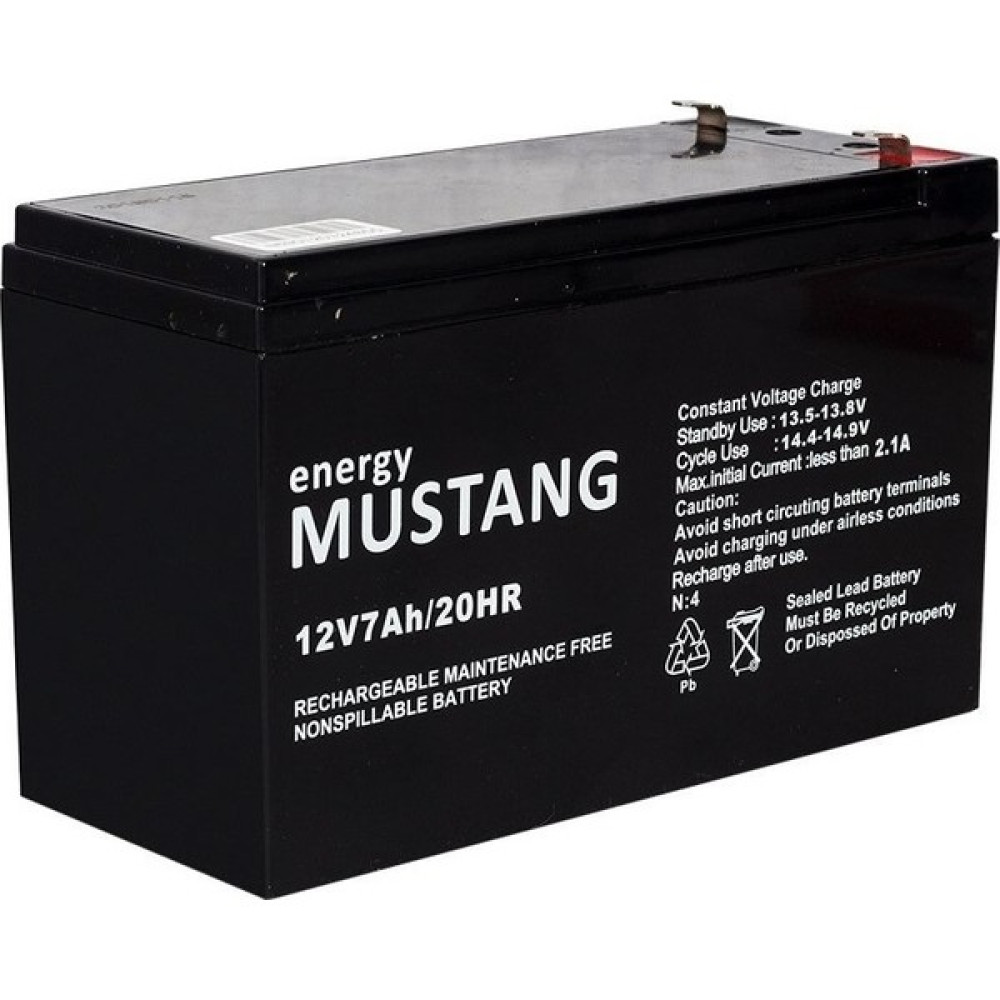 Mustang 12V 7A Bakımsız Tip Kuru Akü Akü Fiyatı