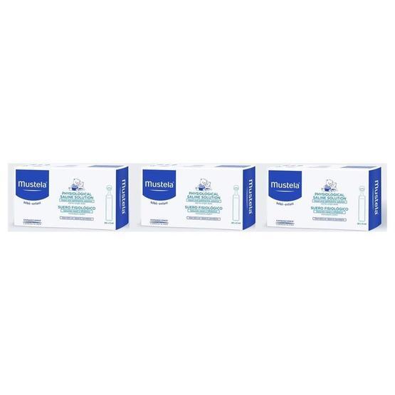 Mustela 3 Adet Serum Fi̇zyoloji̇k 20'li 5 ml Burun Damlası
