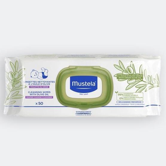 Mustela 50'li Zeytinyağlı Alt Değiştirme Mendili